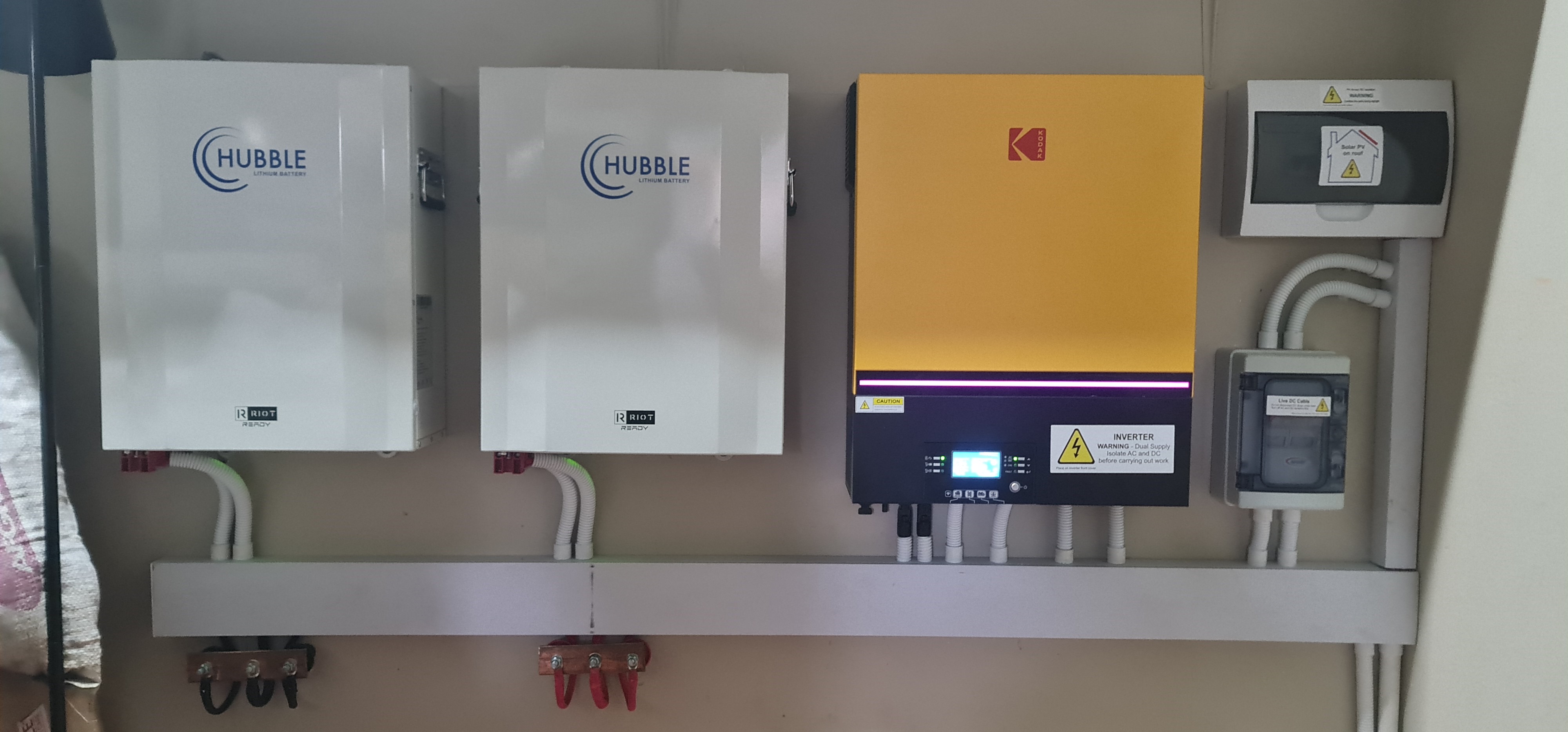 7.2Kw Kodak With 2 x 5.5Kw Lithium Batteries Installed